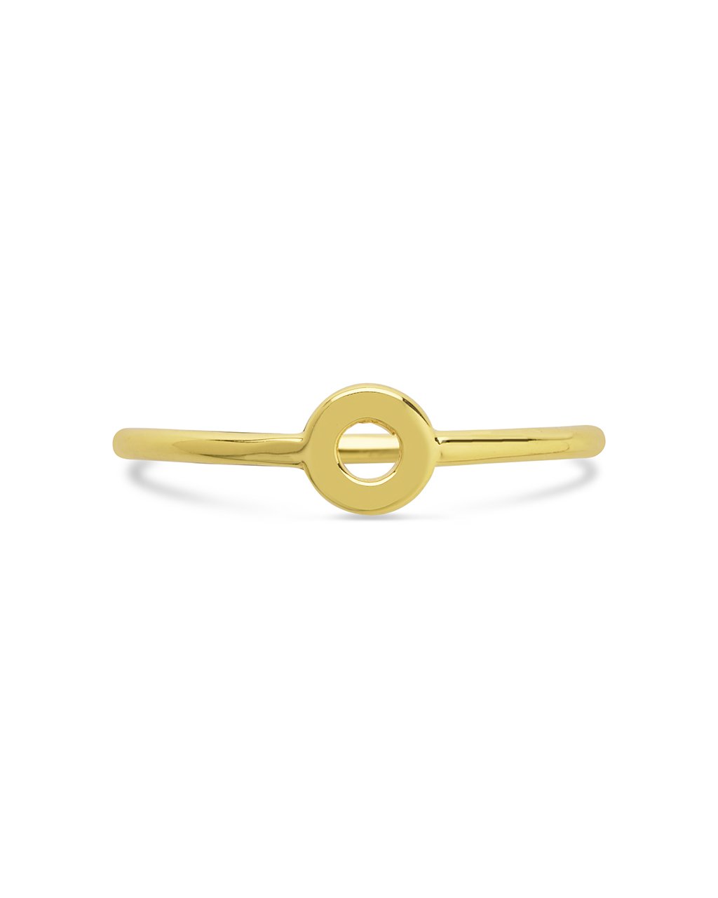 Sterling Silver Delicate Halo Ring Ring Sterling Forever Gold 6 