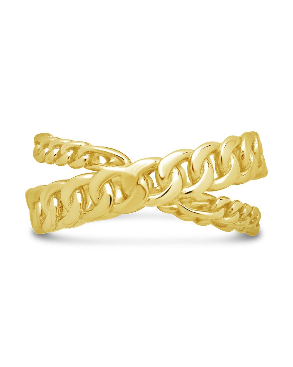 Avri Chain Ring Ring Sterling Forever Gold 6 
