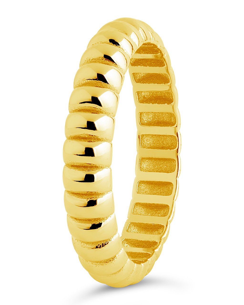Sterling Silver Bubble Band Ring Ring Sterling Forever Gold 6 
