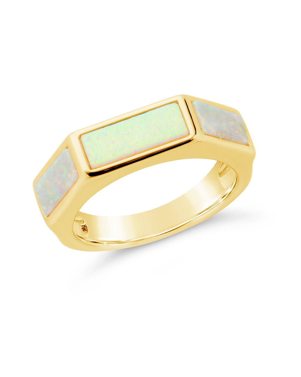 Alani Stacking Ring Ring Sterling Forever Gold Opal 6