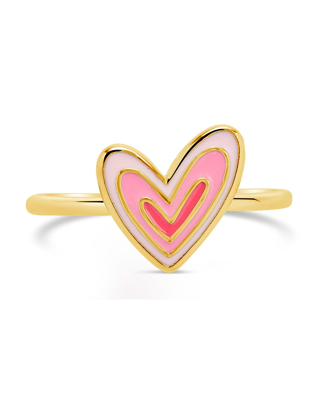 Amanda Enamel Heart Ring Ring Sterling Forever 