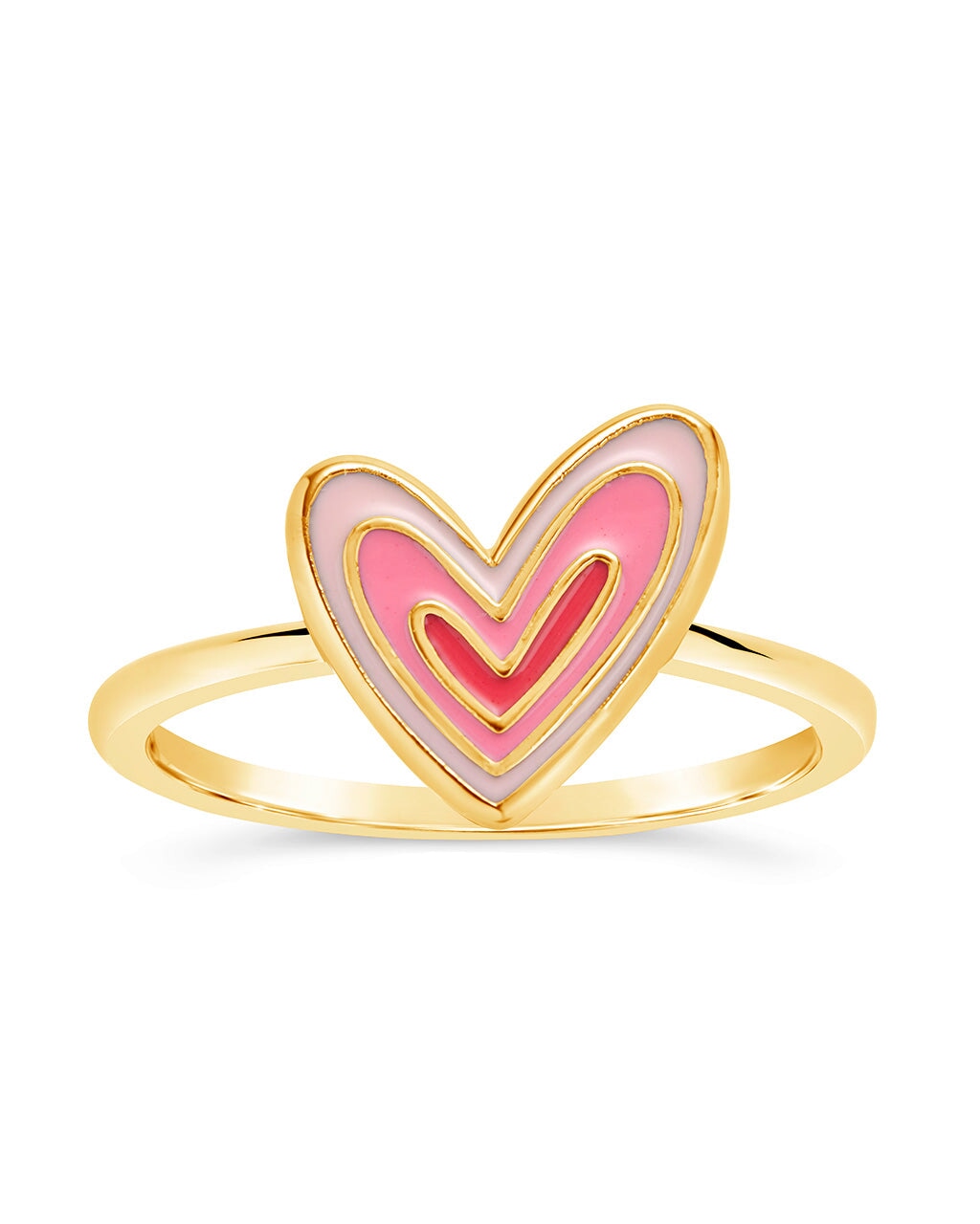 Amanda Enamel Heart Ring Ring Sterling Forever 
