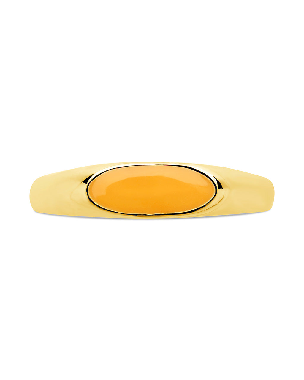 Sterling Silver Enamel Open Signet Ring Ring Sterling Forever 