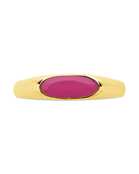 Sterling Silver Enamel Open Signet Ring Ring Sterling Forever 