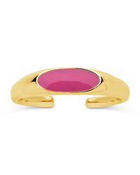 Sterling Silver Enamel Open Signet Ring Ring Sterling Forever 