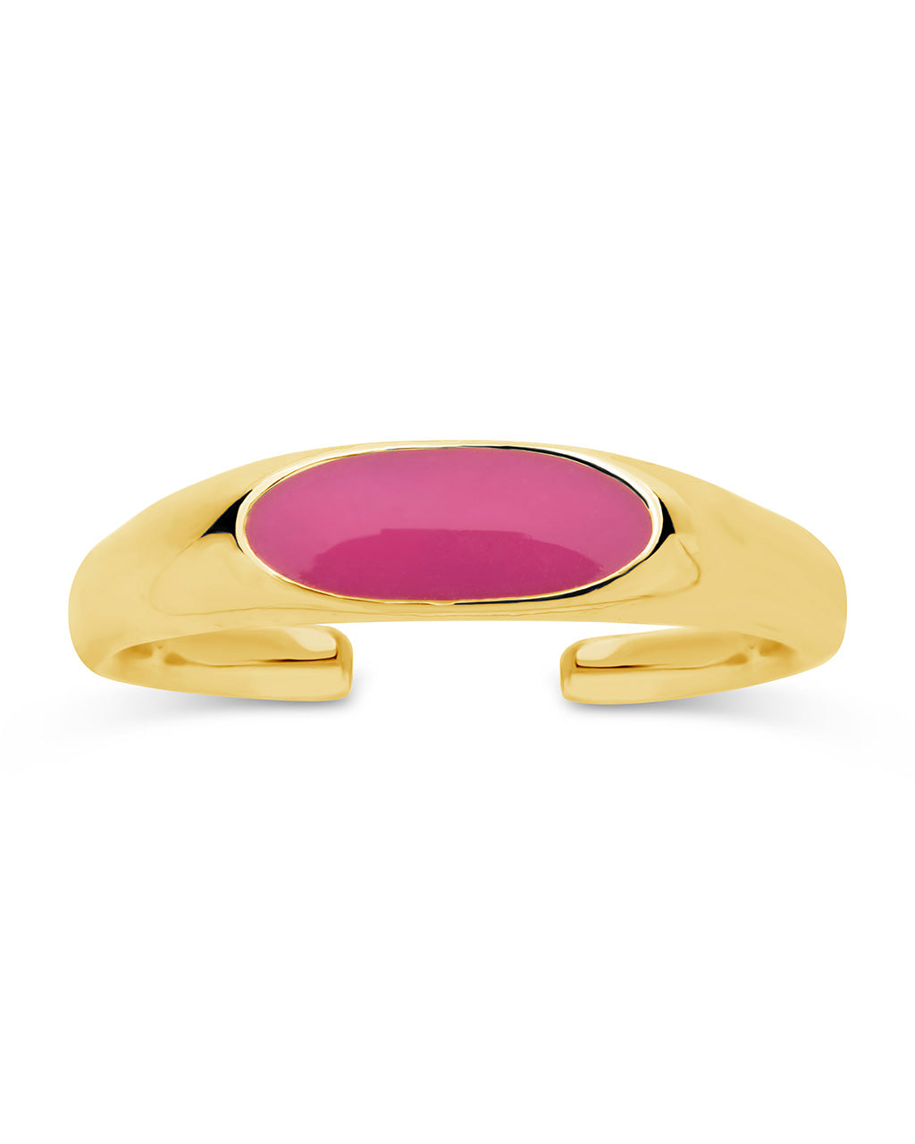 Sterling Silver Enamel Open Signet Ring Ring Sterling Forever 