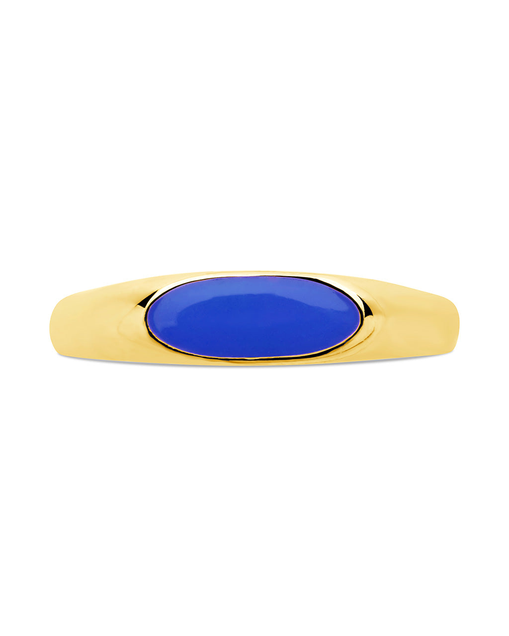 Sterling Silver Enamel Open Signet Ring Ring Sterling Forever 