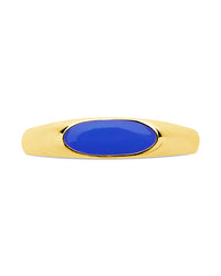 Sterling Silver Enamel Open Signet Ring Ring Sterling Forever 