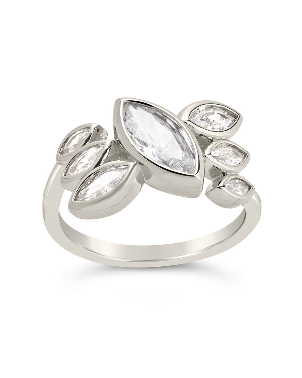 Silpada 'Constellation' Cubic Zirconia Band Ring In Sterling Silver - 1/2 Inch Wide, Sizes Available