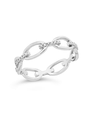 Sterling Silver Open Chain Link Ring