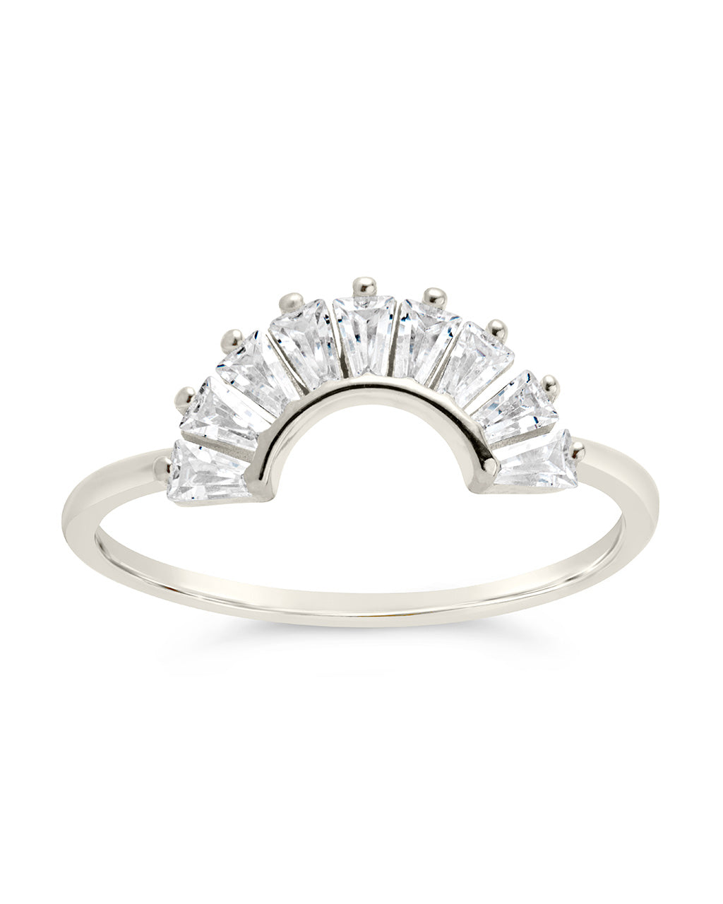 Sterling Silver CZ Dawn Stacking Ring Ring Sterling Forever 