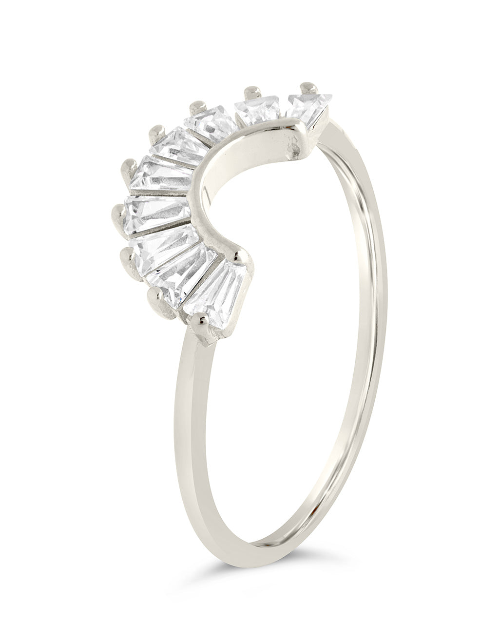 Sterling Silver CZ Dawn Stacking Ring Ring Sterling Forever 