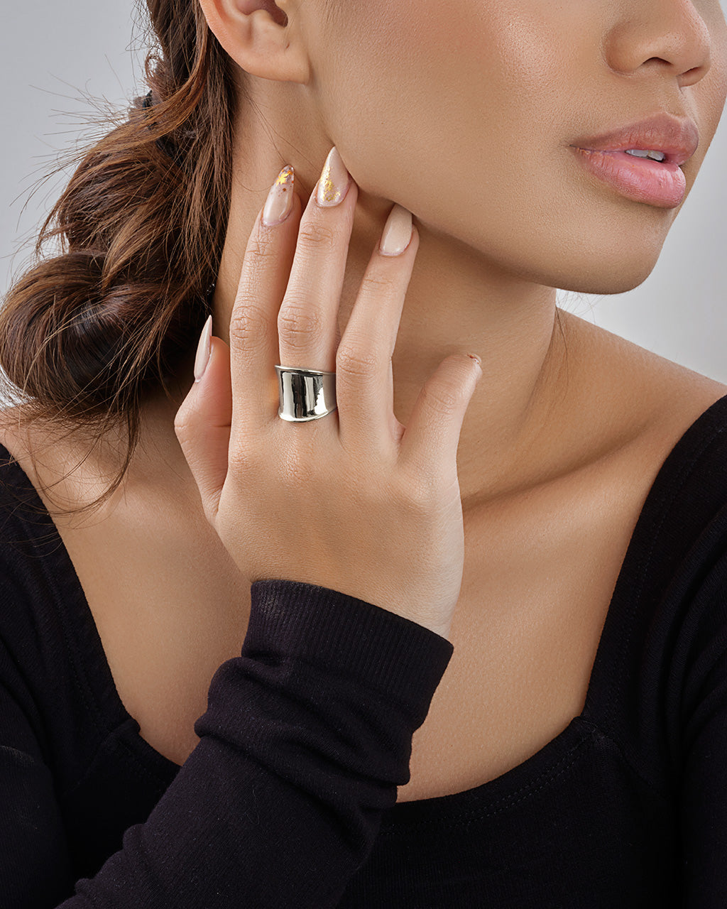 Concave Band Ring Ring Sterling Forever 