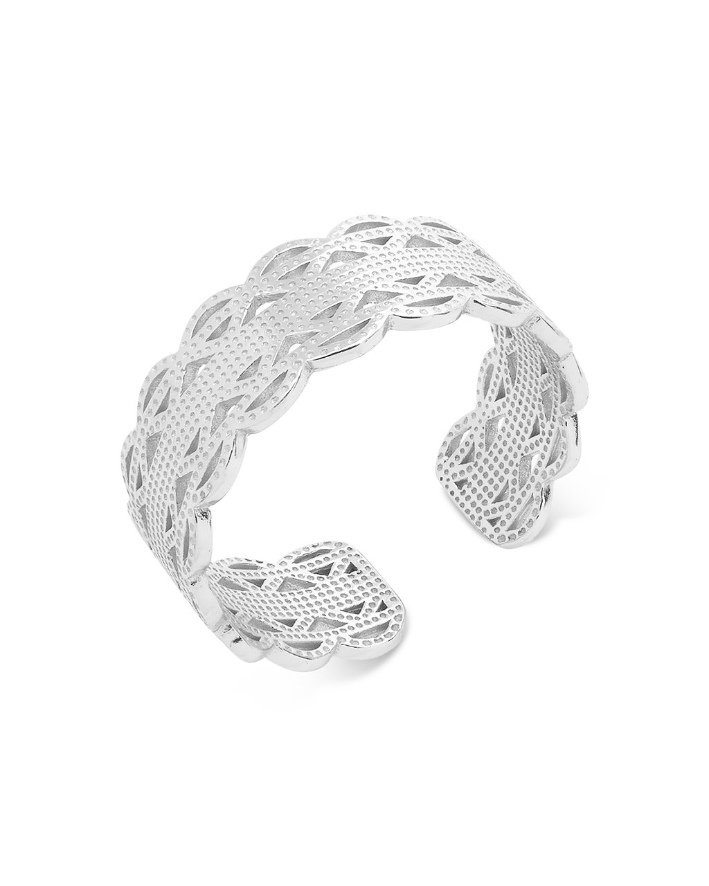 Sterling Silver Intertwined Band Ring Ring Sterling Forever 