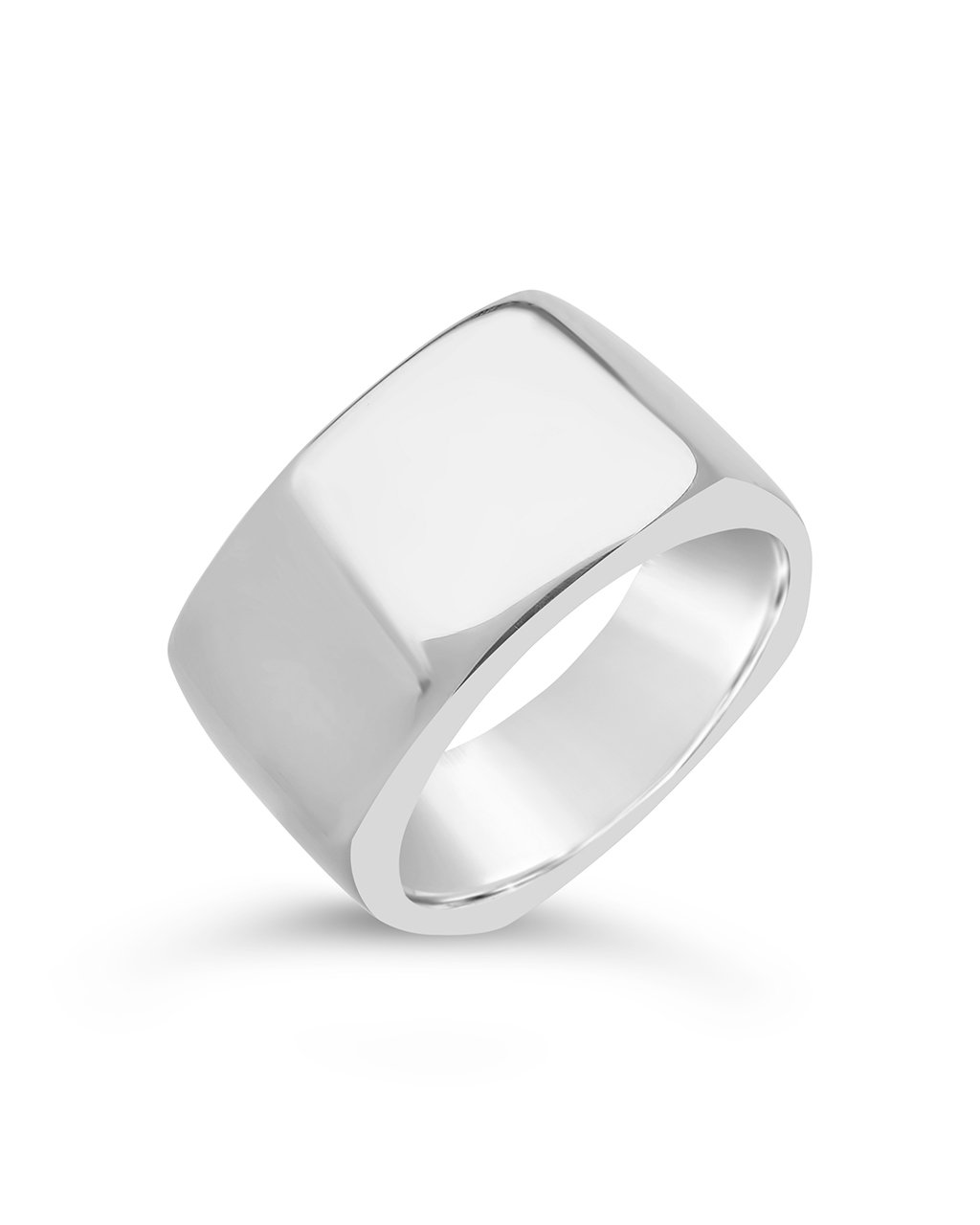 Sterling Silver Square Signet Ring Ring Sterling Forever Silver 6 