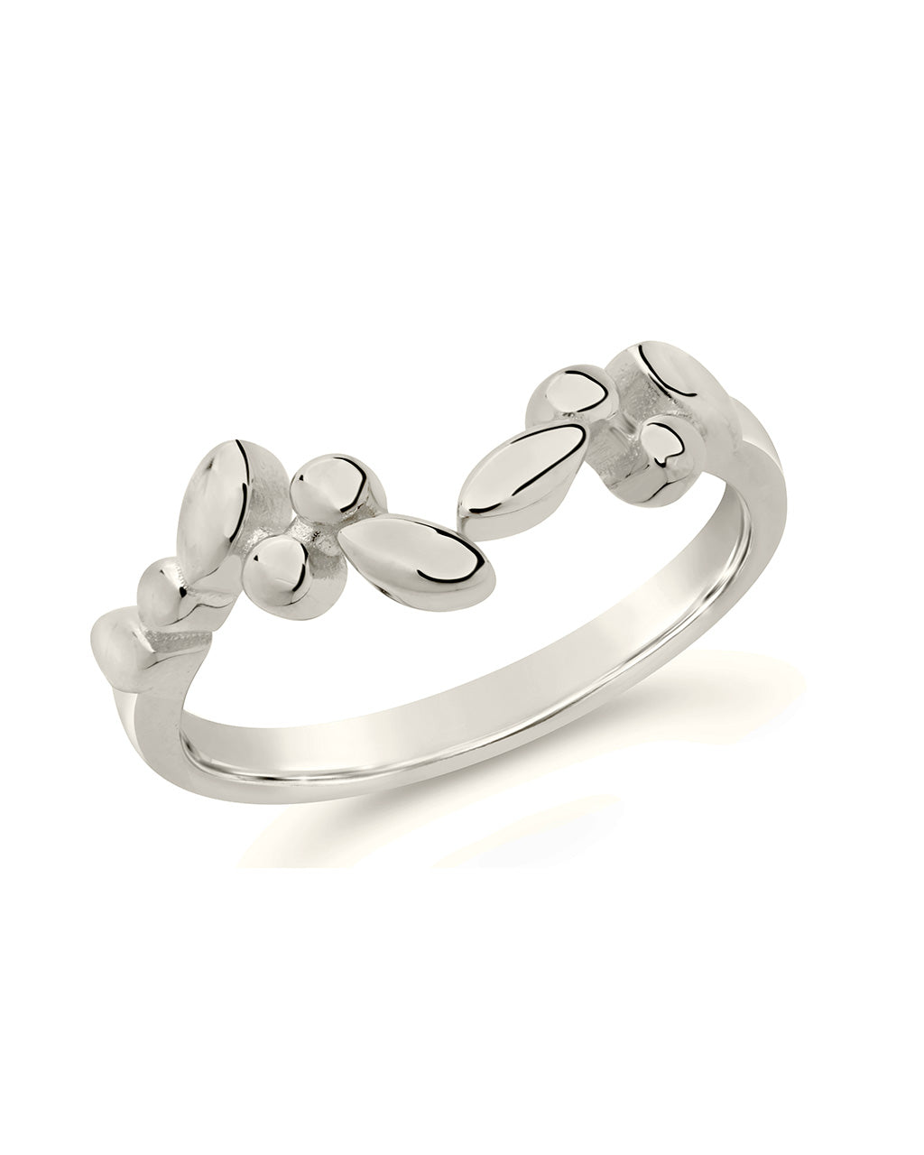 Sterling Silver Ivy Open Band Ring Ring Sterling Forever Silver 6 