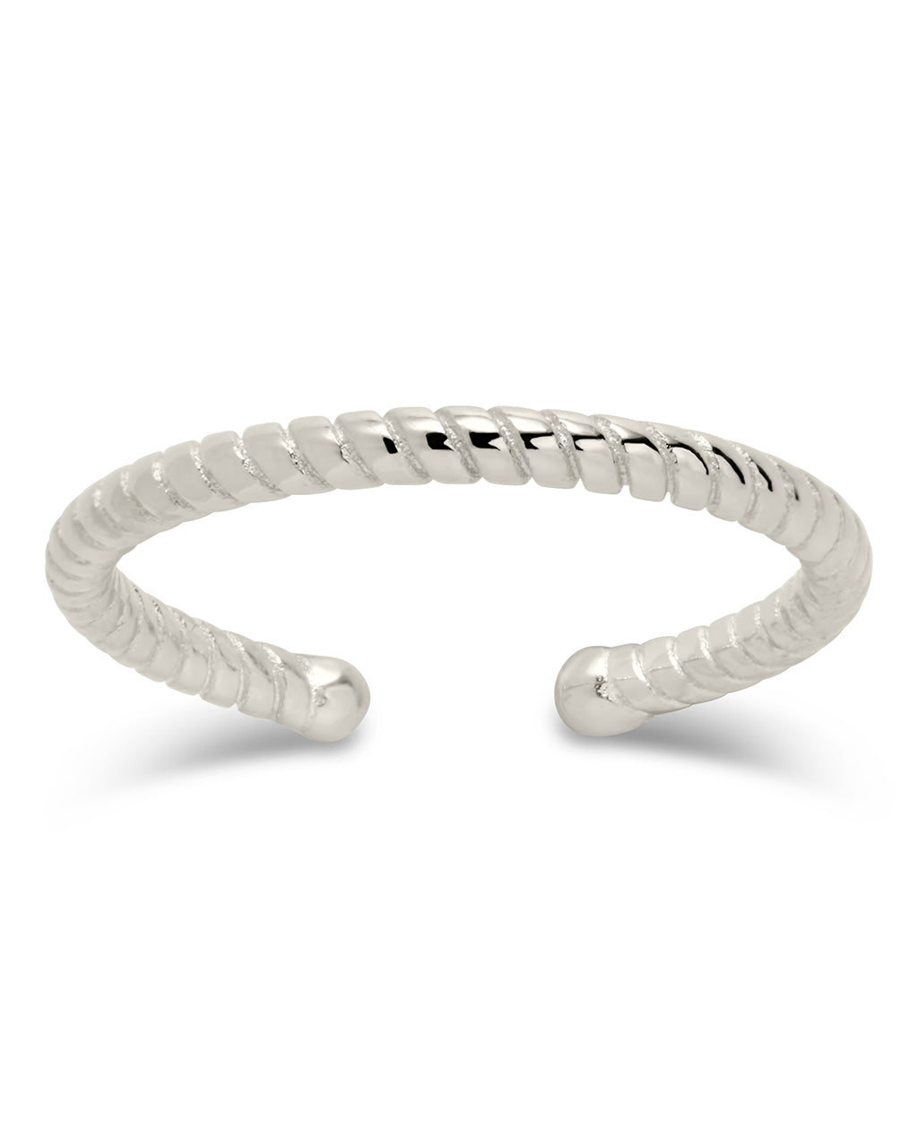 Sterling Silver Rope Open Band Ring Ring Sterling Forever 