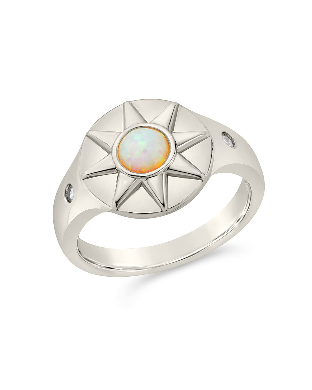 Sunni Signet Ring Ring Sterling Forever Silver 6 