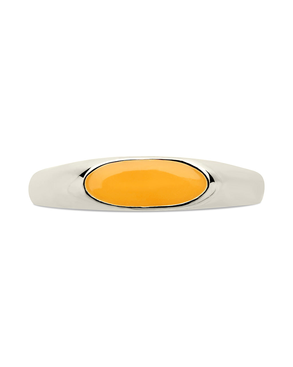 Sterling Silver Enamel Open Signet Ring Ring Sterling Forever 