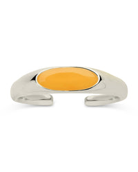 Sterling Silver Enamel Open Signet Ring Ring Sterling Forever 