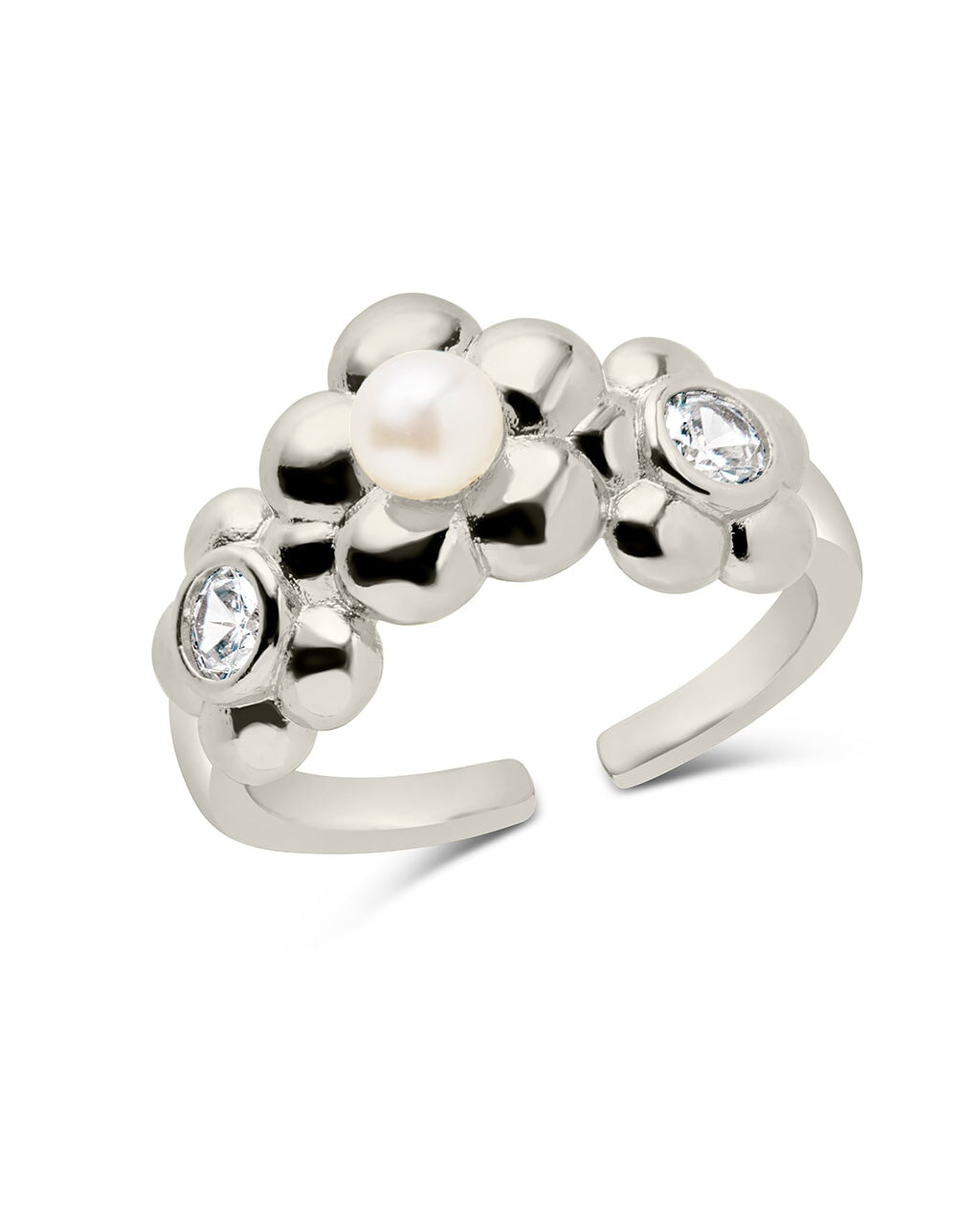 June Open Band Ring Ring Sterling Forever Silver 6 