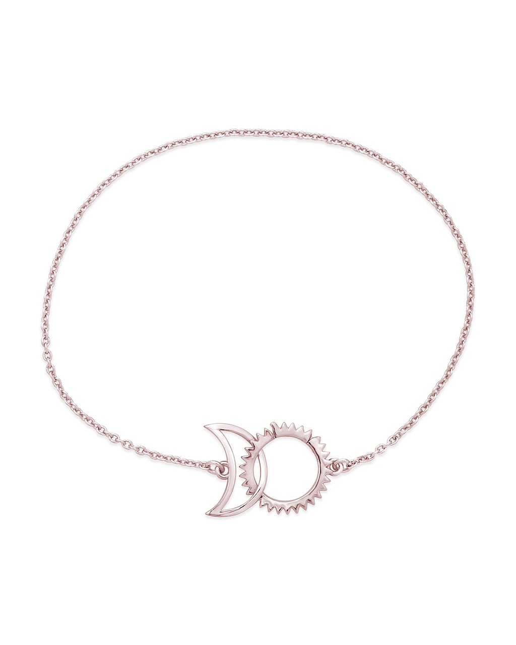 Interlocking Sun and Moon Bracelet - Sterling Forever