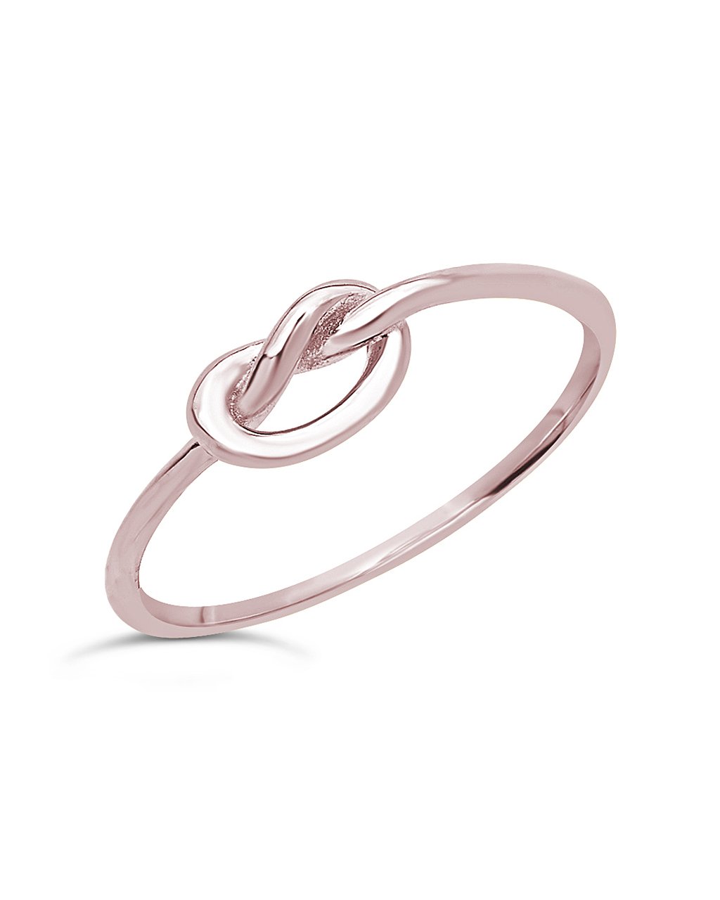 Sterling Silver Infinity Love Knot Ring - Choose Your Color, .925 Silver Symbolic Jewelry
