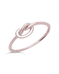 Sterling Silver Thin Love Knot Ring - Sterling Forever