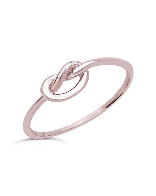 Sterling Silver Thin Love Knot Ring - Sterling Forever
