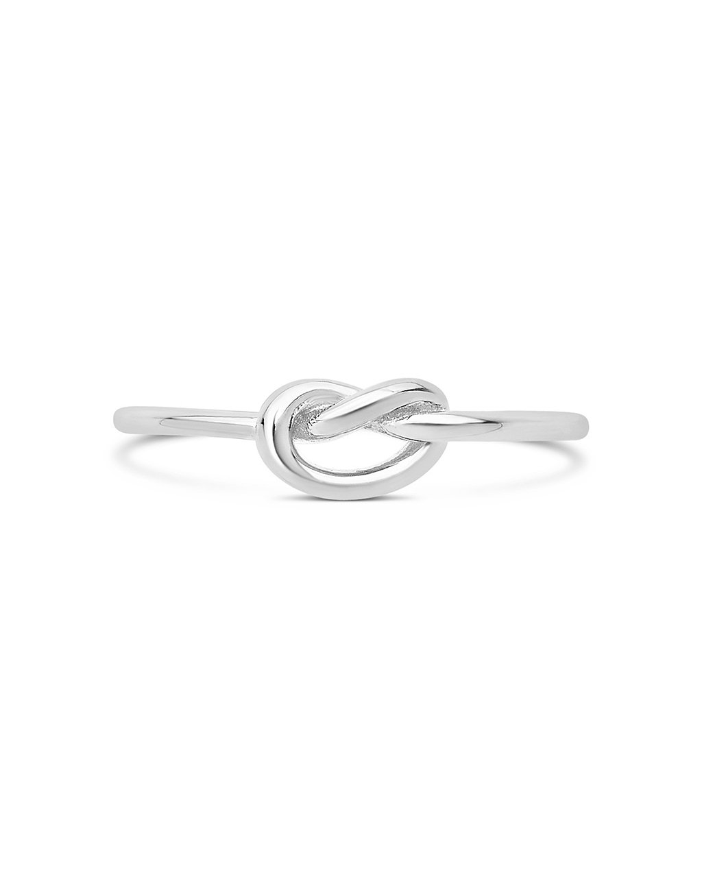 Sterling Silver Thin Love Knot Ring - Sterling Forever