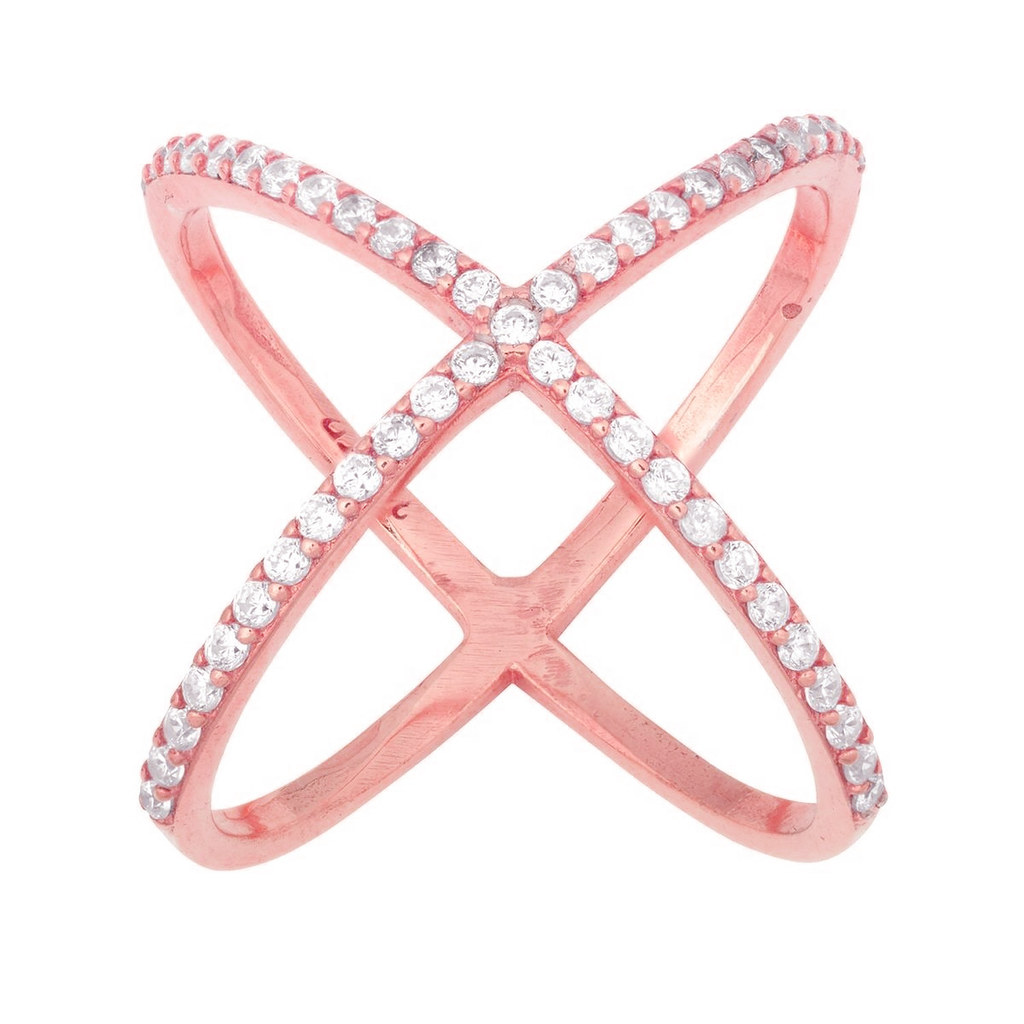 Criss Cross Ring - Sterling Forever
