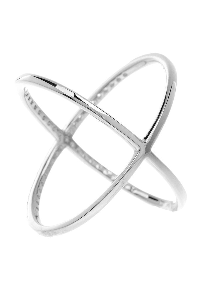 Criss Cross Ring - Sterling Forever