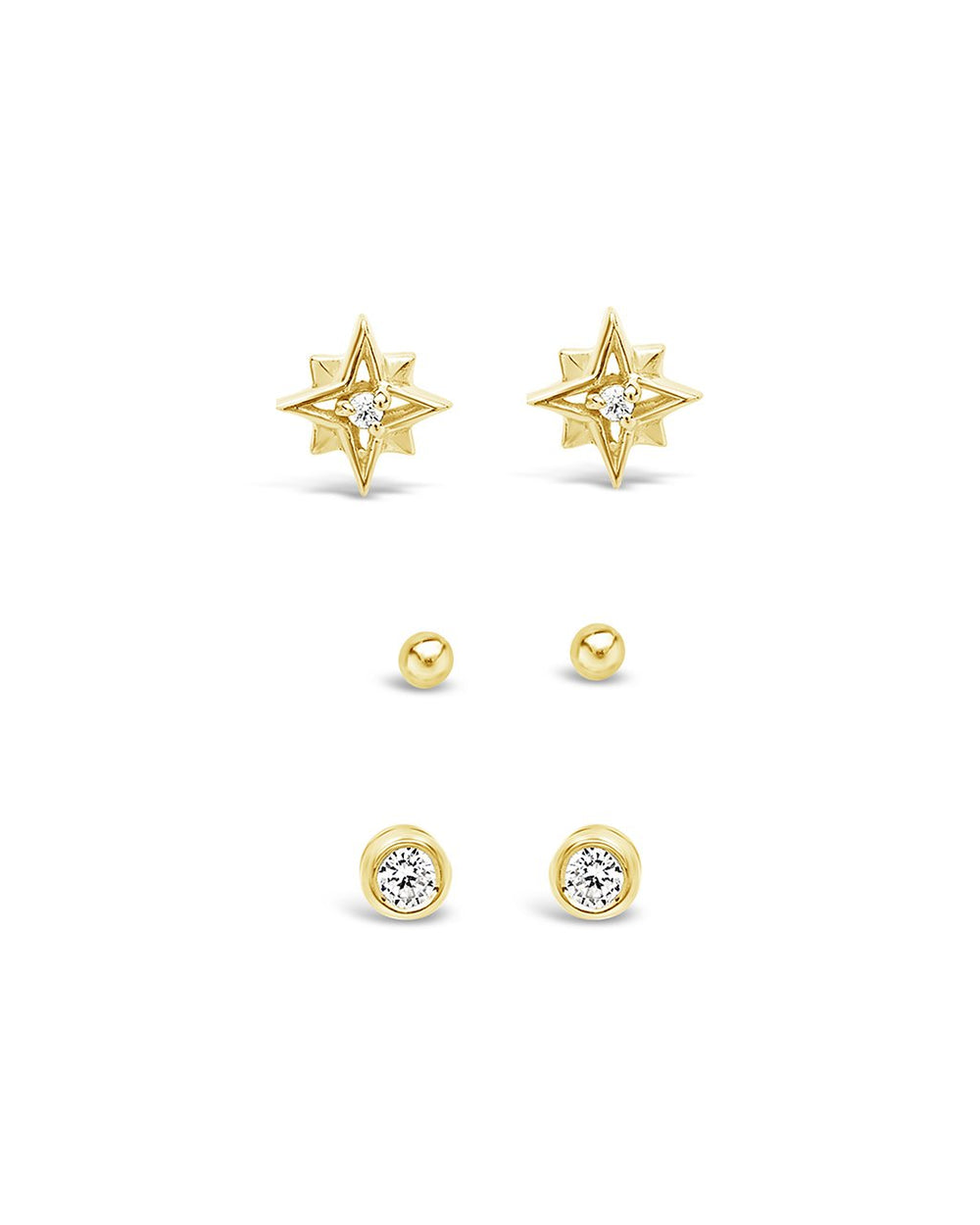 Sterling Silver Burst Earring Set - Sterling Forever