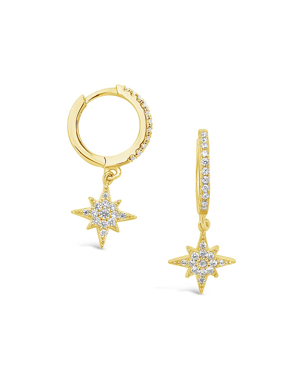 Silver Star Hoop Earrings | Ladies' Jewellery | Lisa Angel