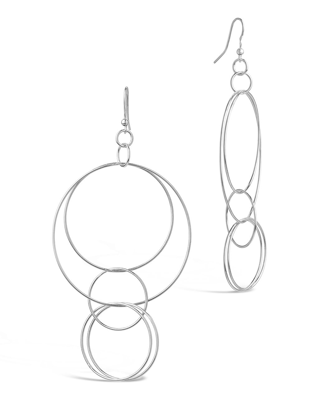 Multi Link Dangle Earrings - Sterling Forever