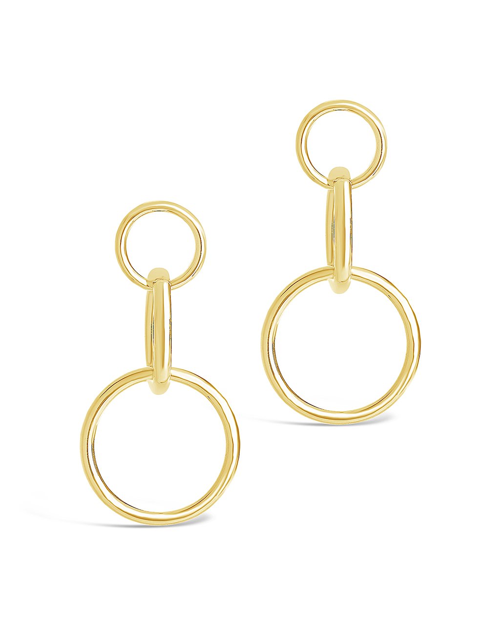 Linked Circle Drop Earrings - Sterling Forever