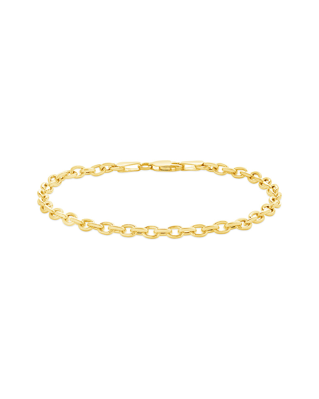 Italian Multi Strand Rope Bracelet 14K Yellow Gold 7.5