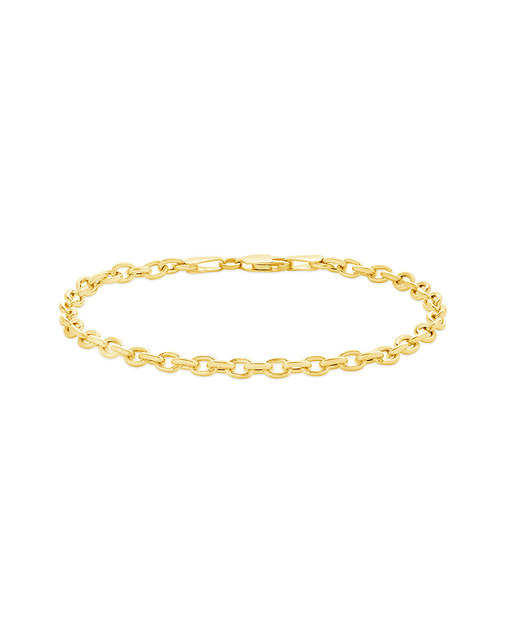 14K Italian Gold Rolo Chain Bracelet Fine Bracelet SF Fine 