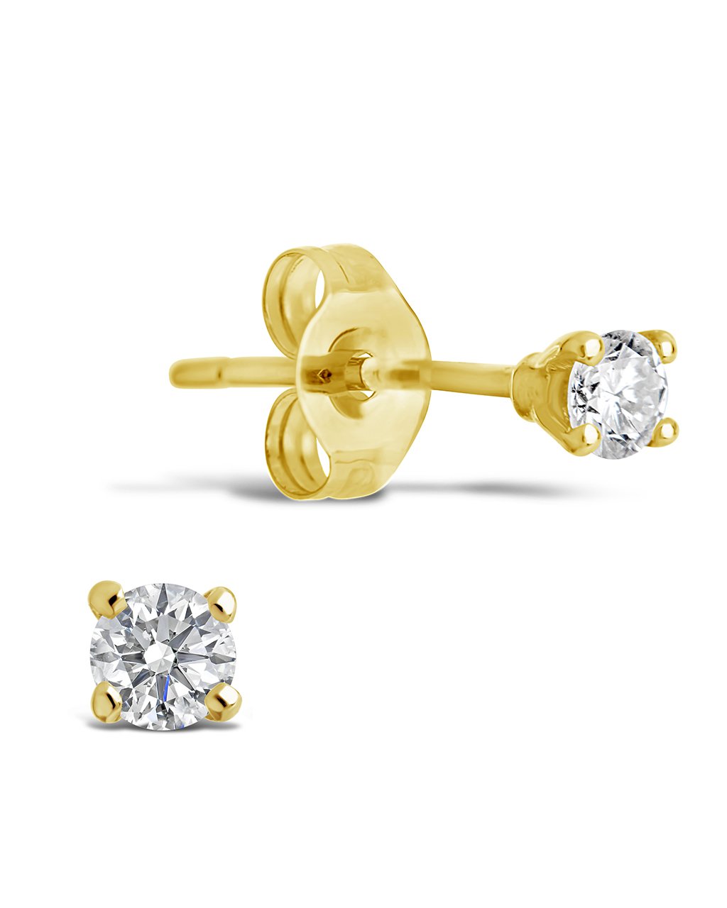 14K Gold 2mm Diamond Studs Fine Earring SF Fine 