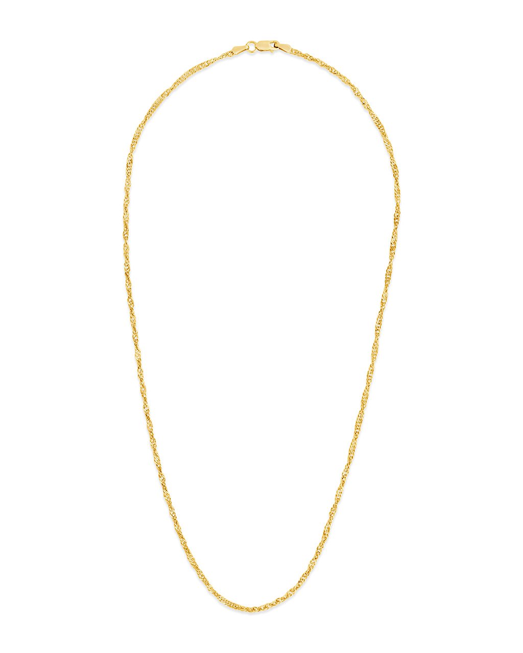 14K Italian Gold Singapore Chain Necklace Fine Necklace SF Fine 