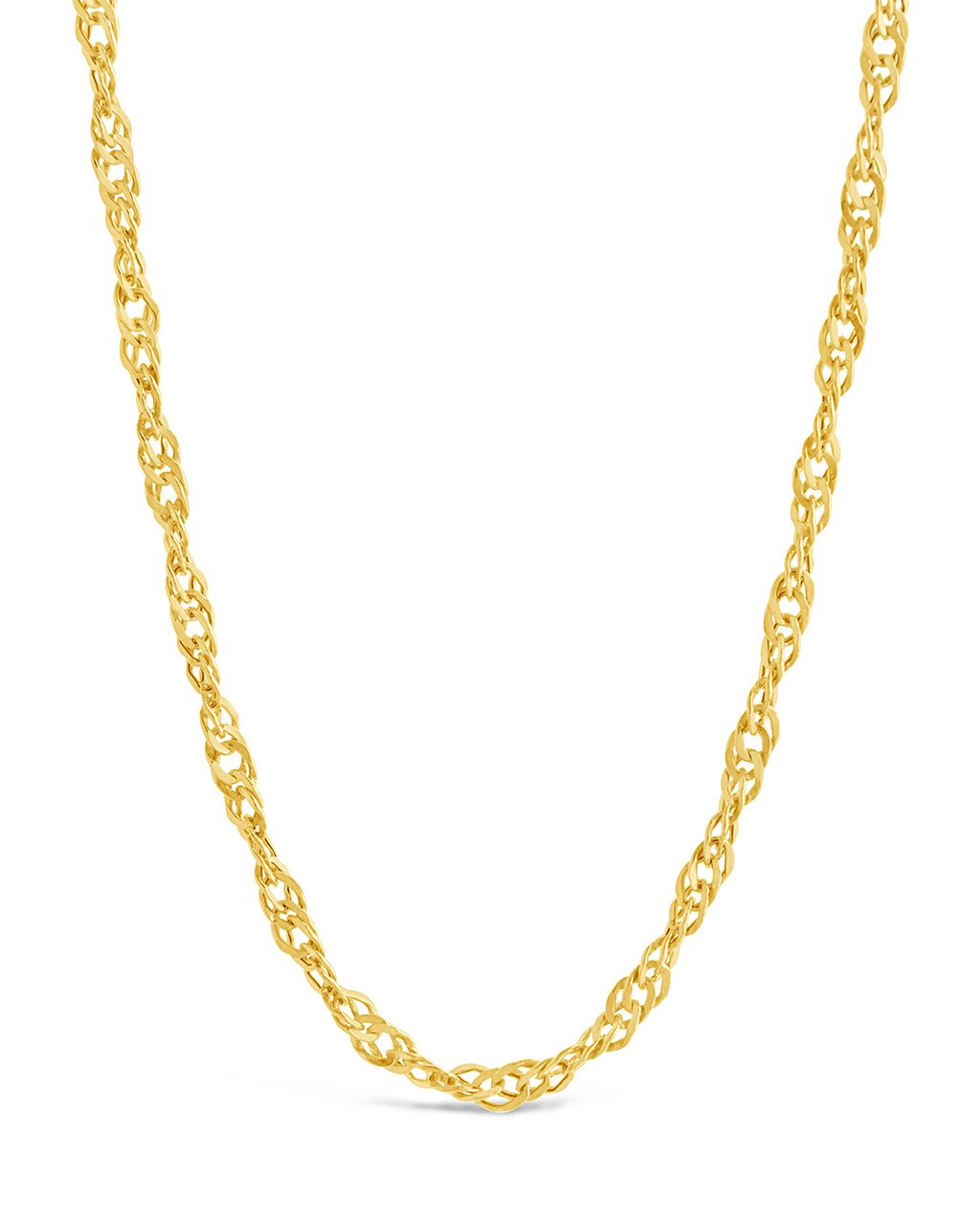 14K Italian Gold Singapore Chain Necklace Fine Necklace SF Fine 14K Yellow Gold 