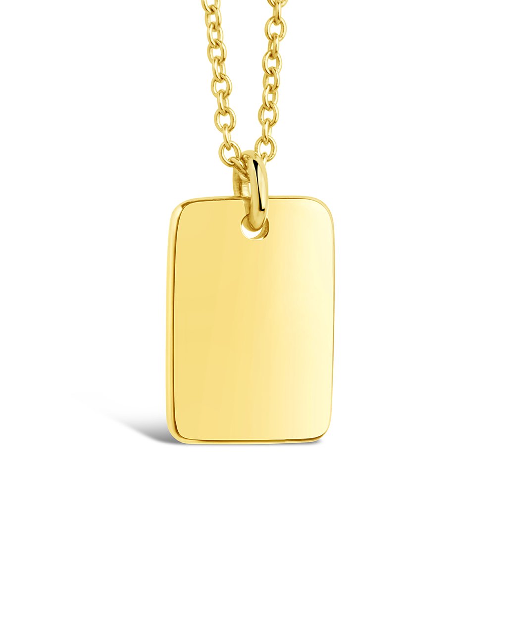Louis Vuitton Dog Tag Pendant Necklace 18K Yellow Gold - Chronostore