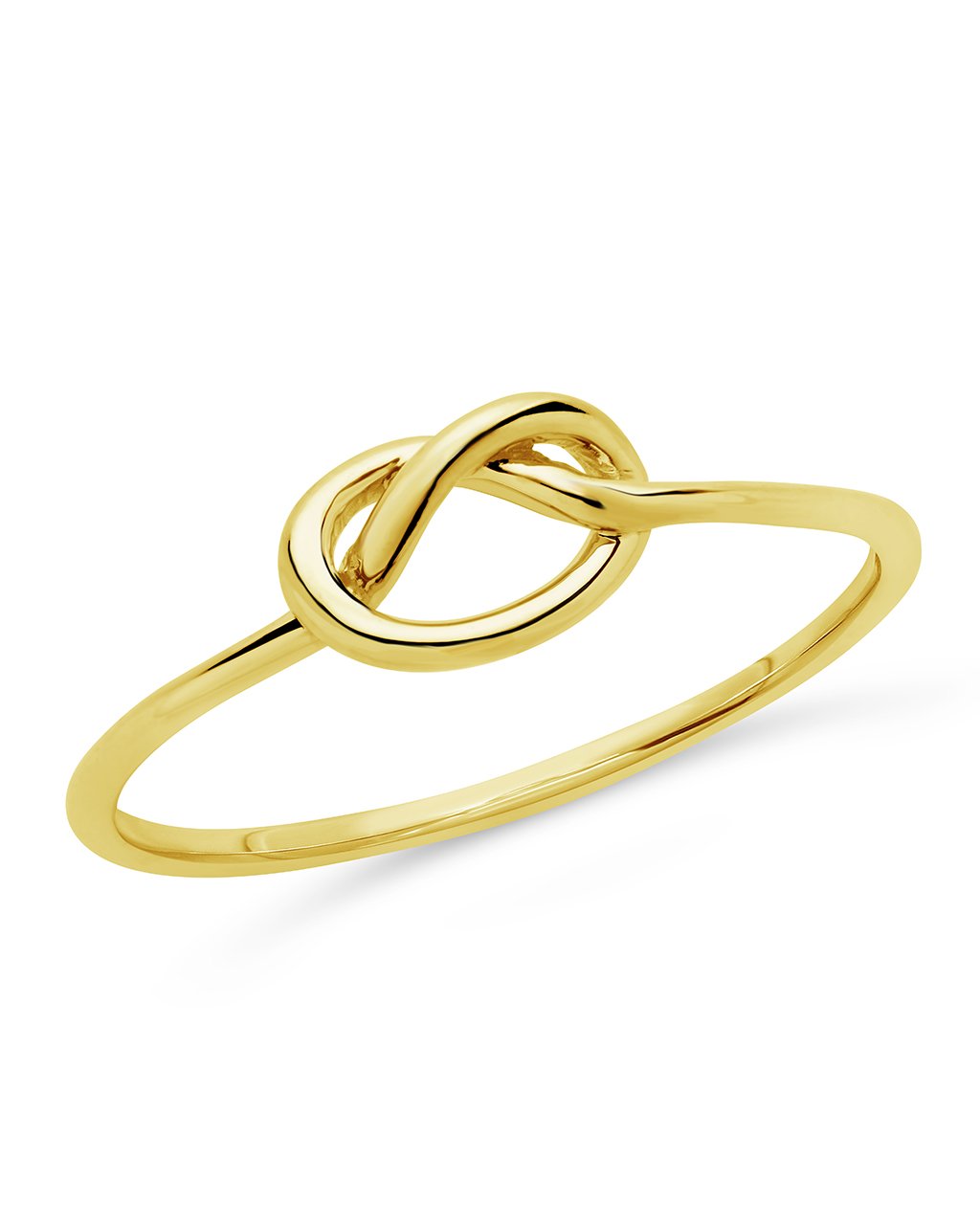 14K Gold Thin Love Knot Ring Fine Ring SF Fine 