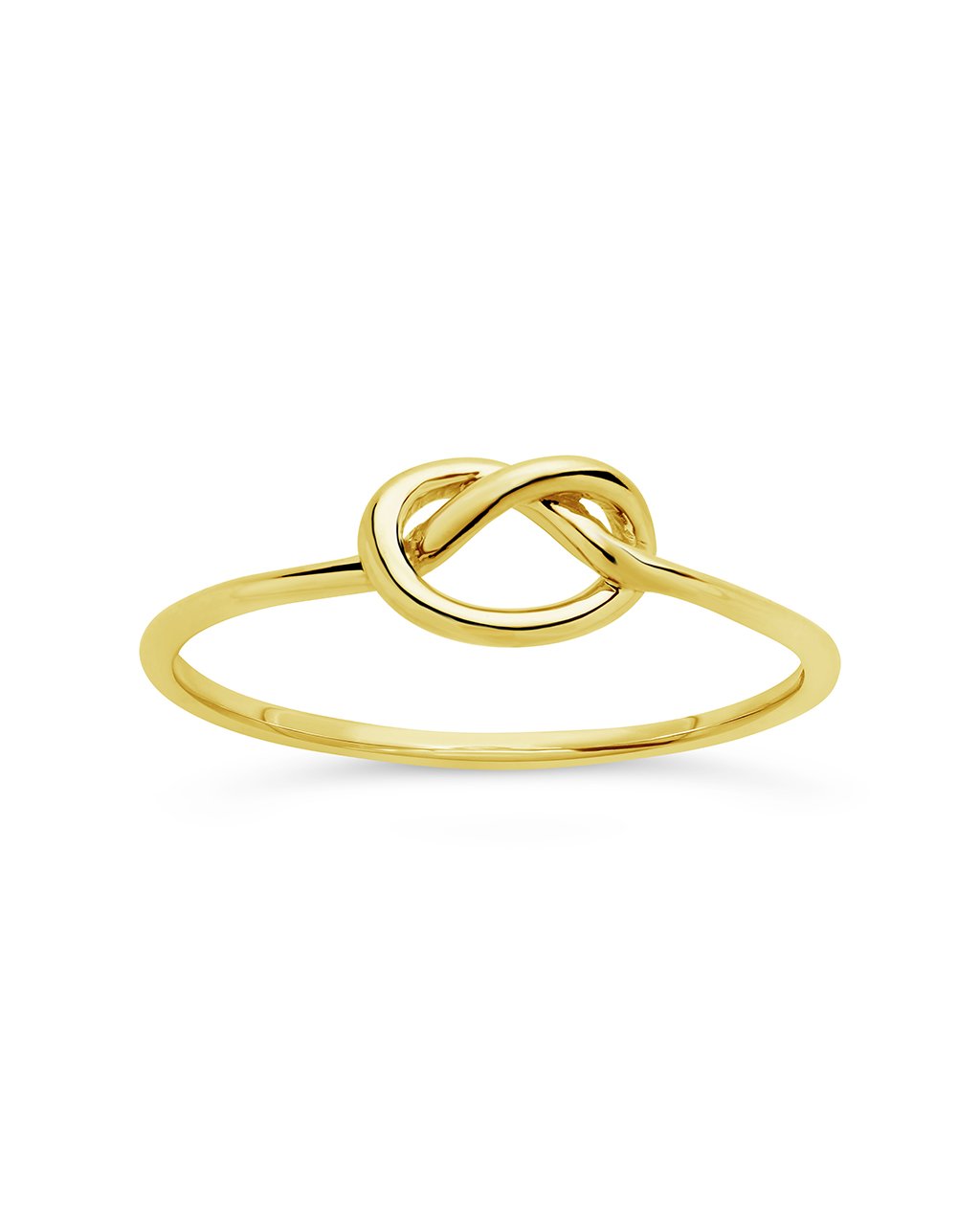 14K Gold Thin Love Knot Ring Fine Ring SF Fine 14K Yellow Gold 5 