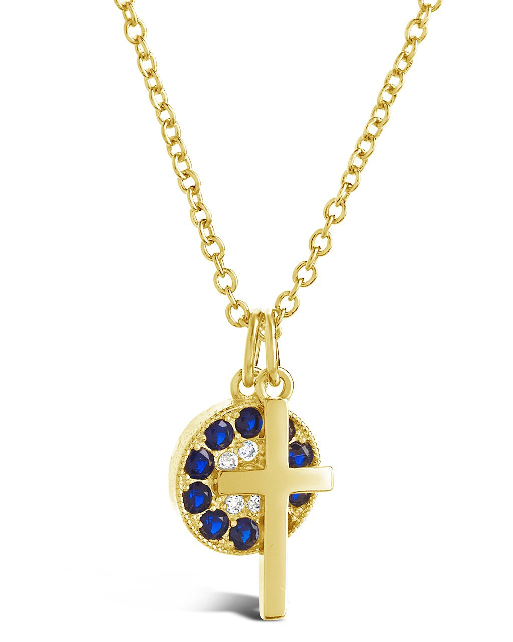 Delicate Cross Charm Necklace - Sterling Forever