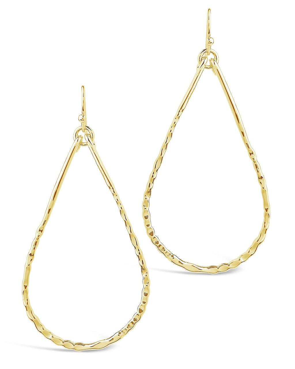 Hammered Teardrop Dangle Earring - Sterling Forever