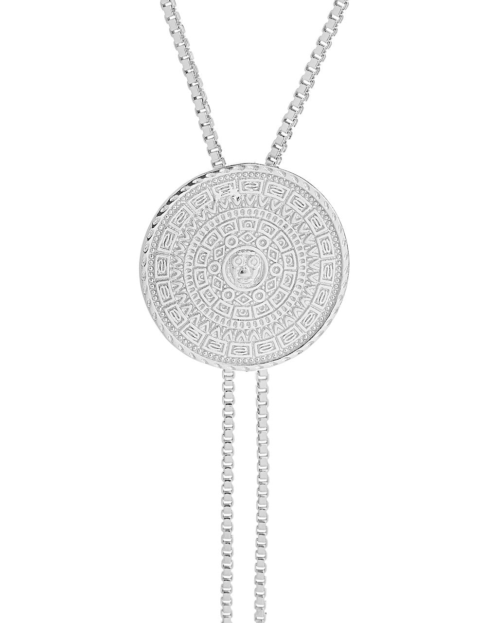 Medallion Bolo Necklace - Sterling Forever