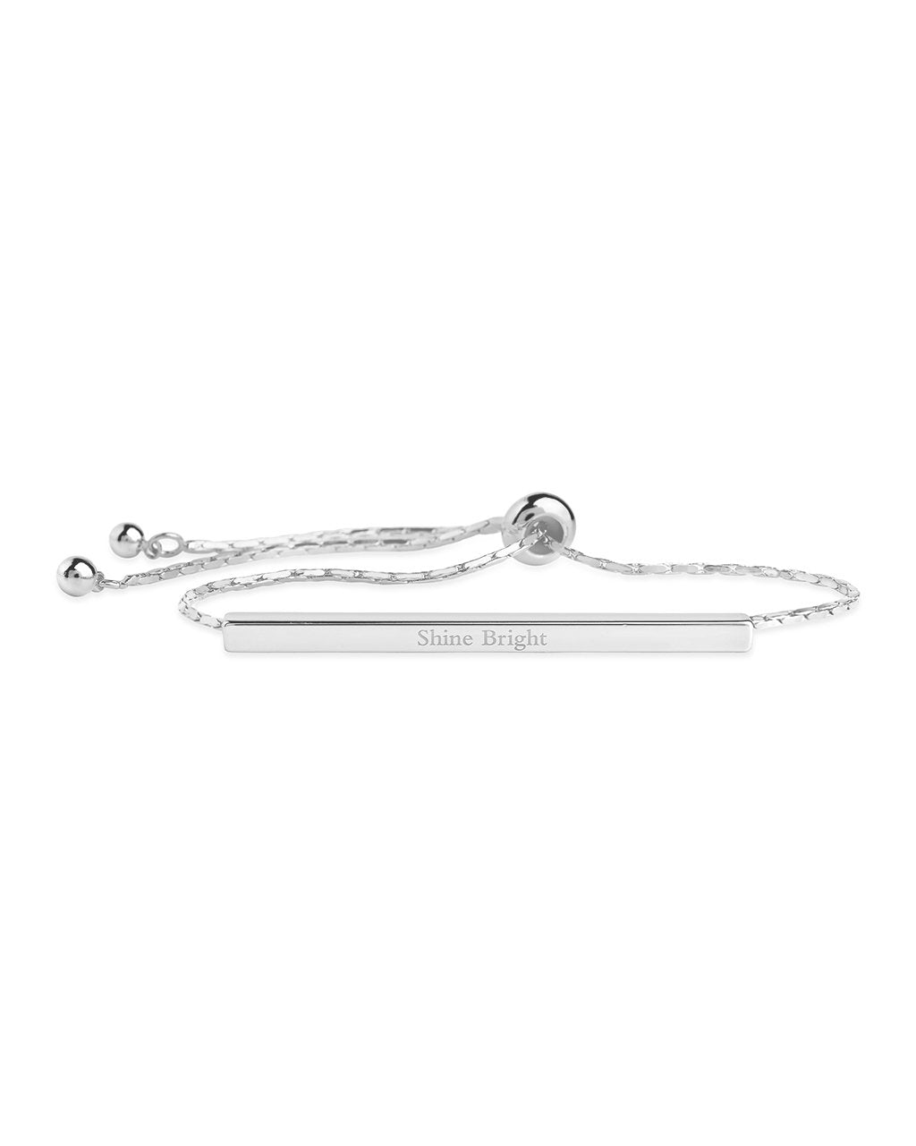 Inspirational Bar Slider Bracelet - Sterling Forever