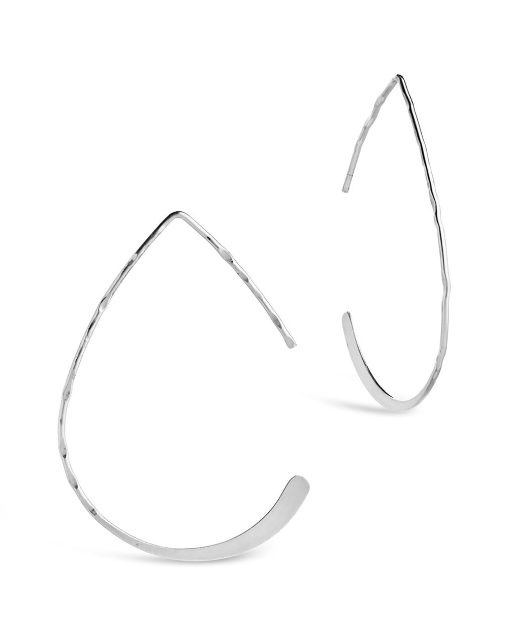 Sterling Silver Teardrop Threader Earrings - Sterling Forever