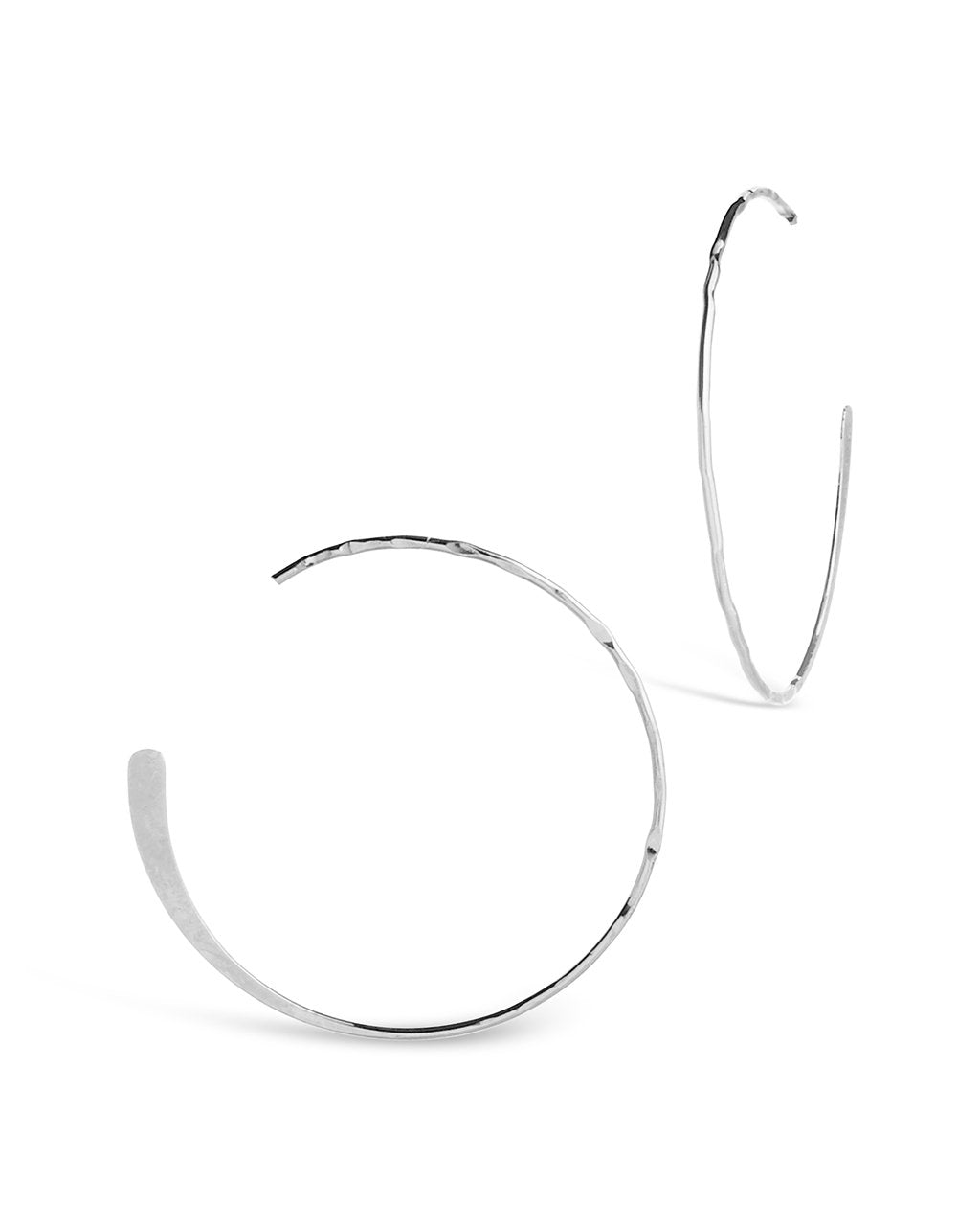 Sterling Silver Circle Threader Earrings - Sterling Forever